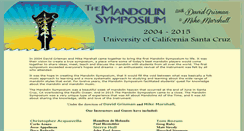 Desktop Screenshot of mandolinsymposium.com